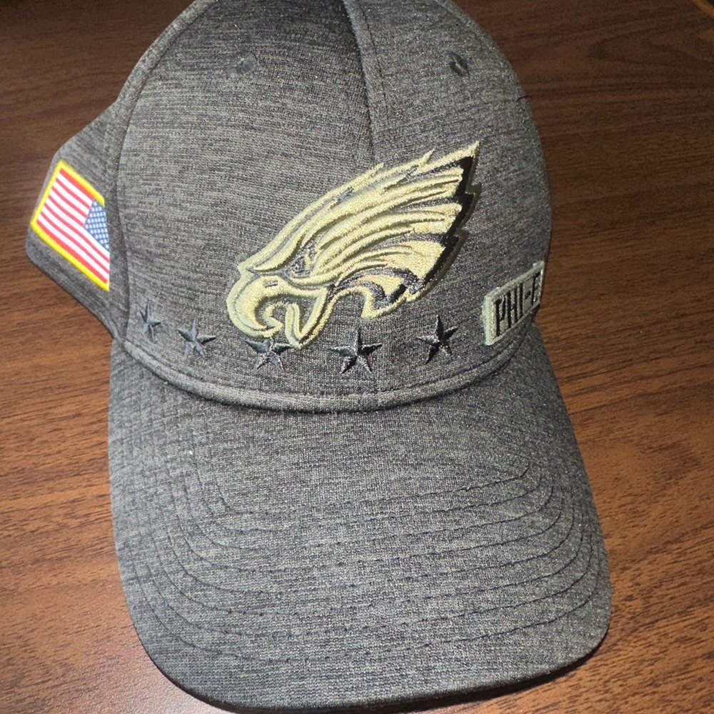 Gray Eagles Hat with Embroidered Logo